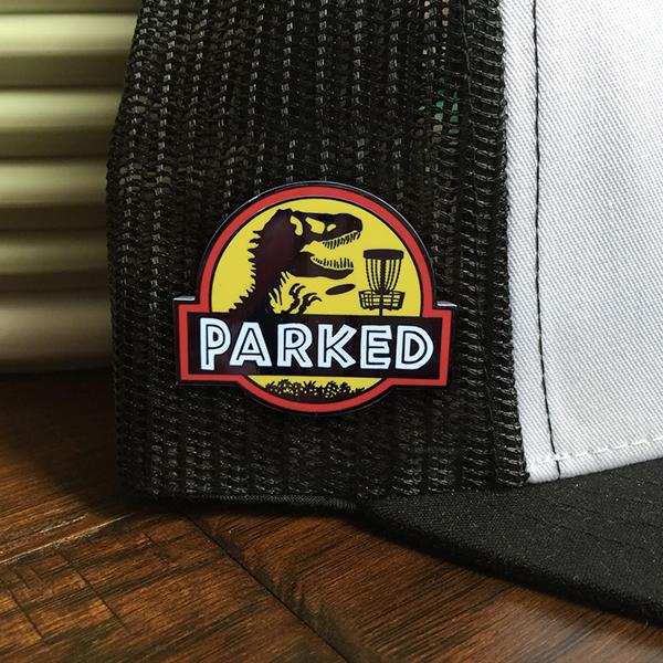 T-Rex Parked Disc Golf Pin