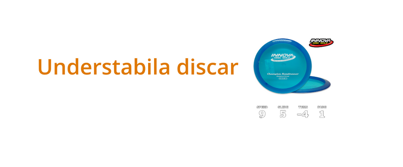 Understabila discar inom discgolf