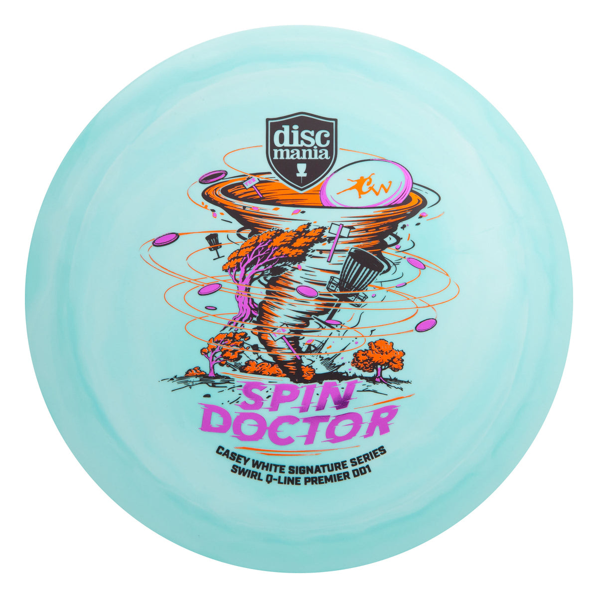 Q-Line Swirl Premier DD1 Spin Doctor - Himmelsblå/Vit