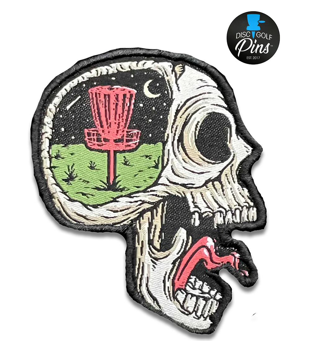 Screaming Skull Disc Golf Patches