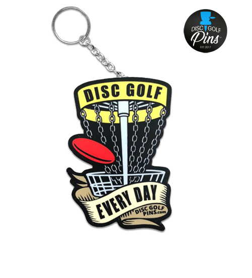 Disc Golf Every Day Keychain