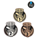 1st, 2nd, 3rd Place Pin Trophies