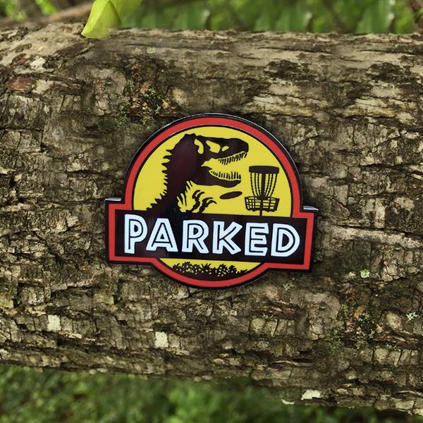 T-Rex Parked Disc Golf Pin
