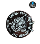 Throw Hard, Stay Hungry! Disc Golf Pin